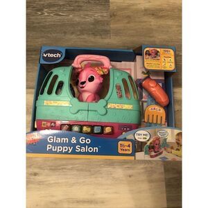 VTech Glam & Go Puppy Salon & Carrier With Grooming Tools Lights & Sounds. Read
